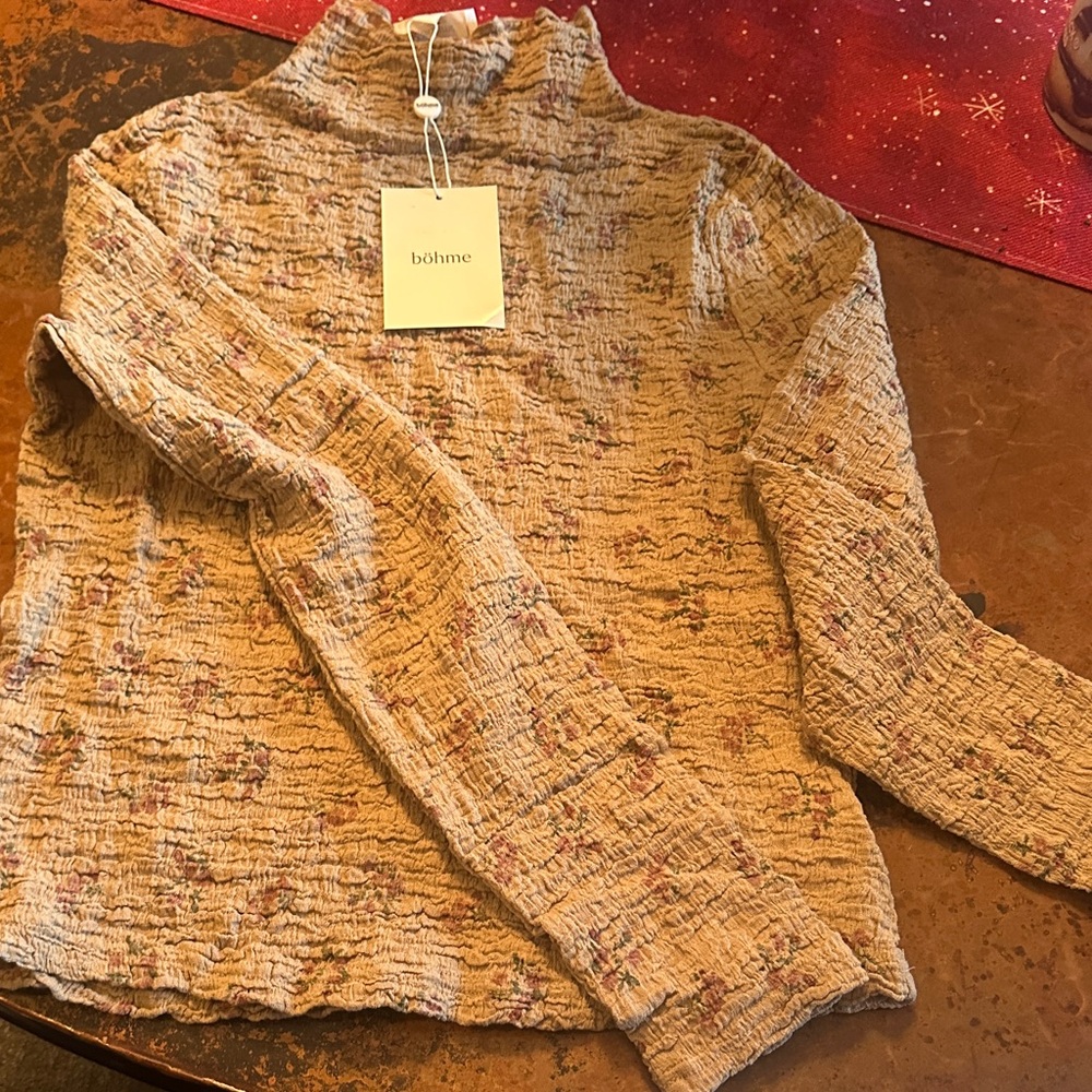 Bohme Multicolor Textured Knit Sweater